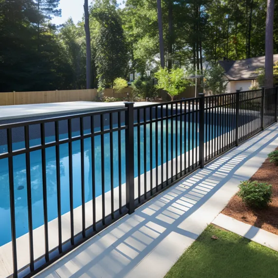 newly installed aluminium pool fence by Elite Fencing Werribee
