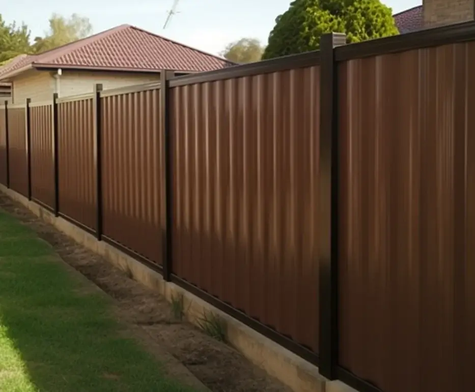 Sturdy and modern Colorbond fence in Werribee