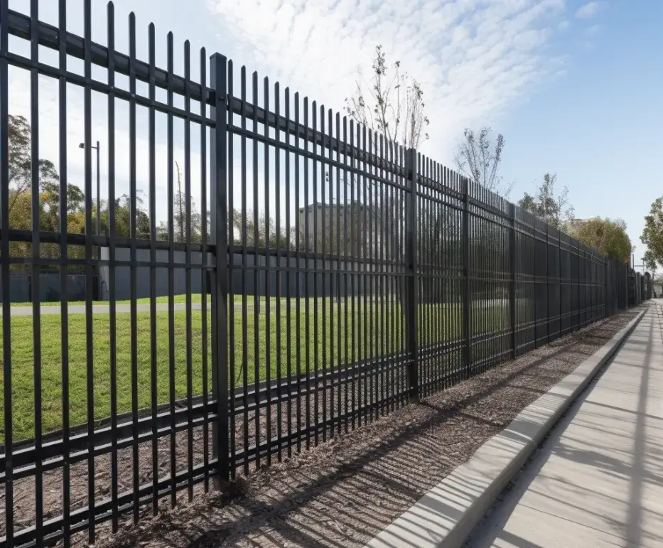 Tall and secured commercial fence in Werribee